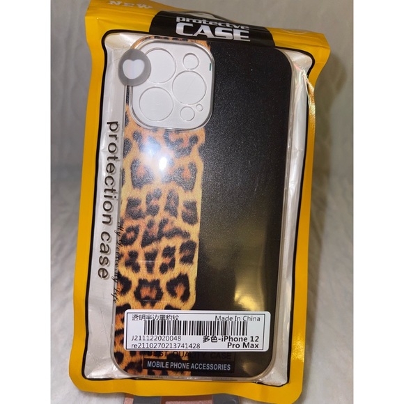 Colorblock Leopard Print iPhone 12 Pro Max Case 🖤 - Picture 16 of 17